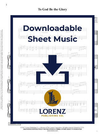 To God Be the Glory - Piano Sheet Music (Digital download)