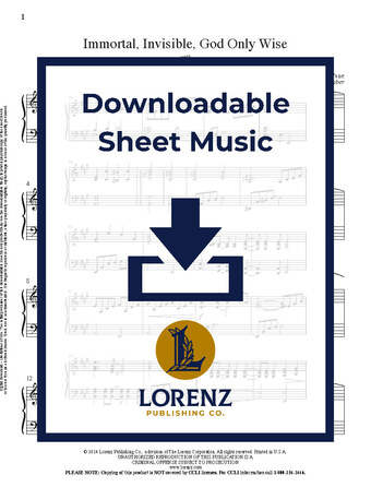 Immortal, Invisible, God Only Wise with Come, Thou Almighty King - Piano Sheet Music (Digital download)