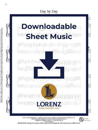 Day by Day - Piano Sheet Music (Digital download)