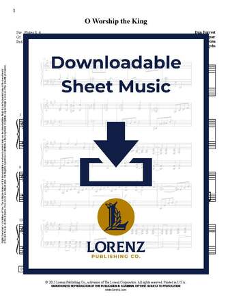 O Worship the King - Organ Sheet Music (Digital download)