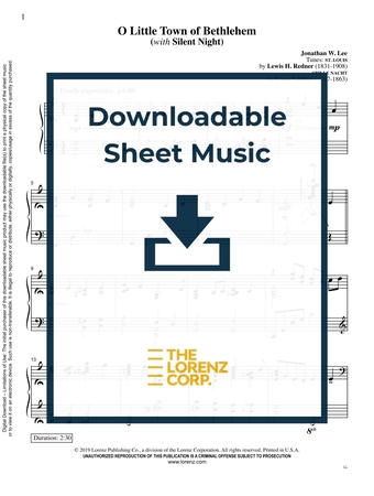 O Little Town of Bethlehem - Piano Sheet Music (Digital download)