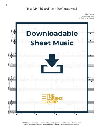 Take My Life and Let It Be Consecrated - Piano Sheet Music (Digital download)