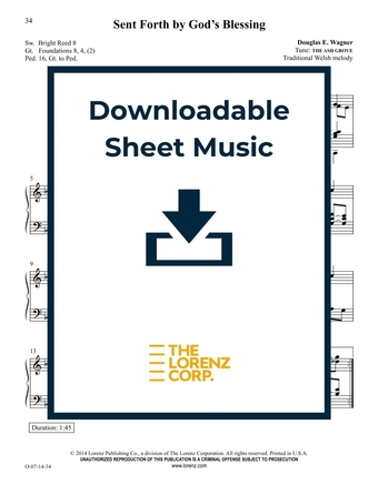 GIA Publications - Sent Forth by God's Blessing - Organ Sheet Music ...