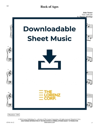 Rock of Ages - Piano Sheet Music (Digital download)