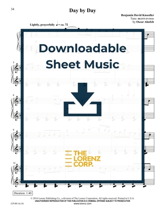 Day by Day - Piano Sheet Music (Digital download)