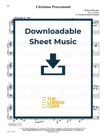 Christmas Processional - Piano Sheet Music (Digital download)