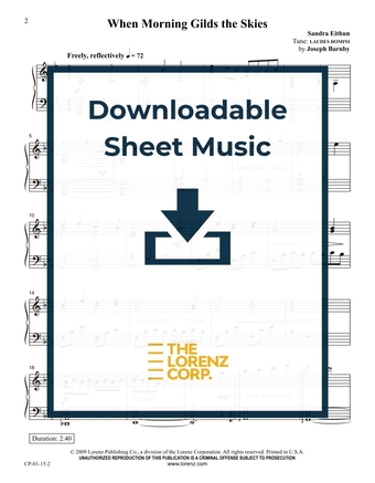 When Morning Gilds the Skies - Piano Sheet Music (Digital download)