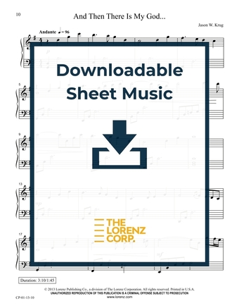 And Then There Is My God… - Piano Sheet Music (Digital download)