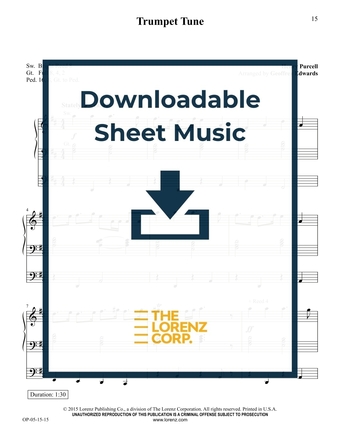 GIA Publications Trumpet Tune organ sheet music digital download thumbnail