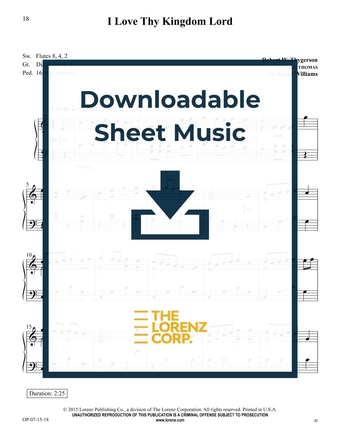 GIA Publications - I Love Thy Kingdom Lord - Organ Sheet Music (Digital ...