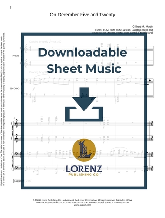 On December Five and Twenty (Piano 4-hand duet) - Downloadable Sheet Music