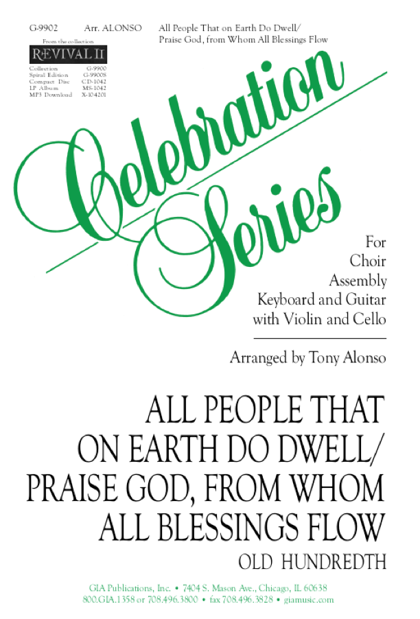 Gia Publications All People That On Earth Do Dwell Praise God From Whom All Blessings Flow all people that on earth do dwell praise god from whom all blessings flow
