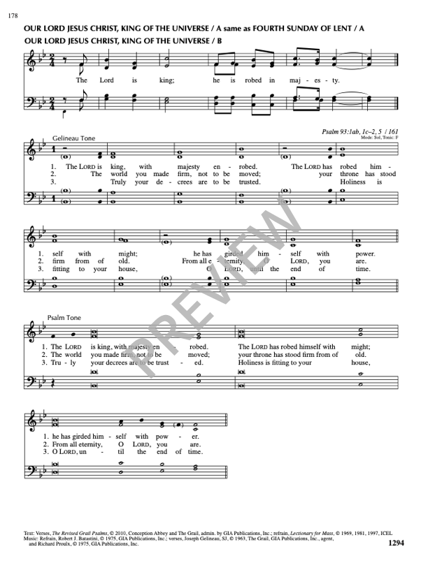 GIA Publications - Our Lord Jesus Christ, King of the Universe B