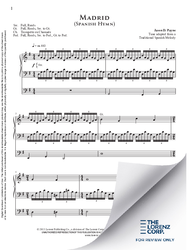GIA Publications - Madrid - Organ Sheet Music (Digital download)