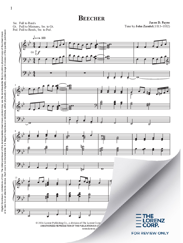 GIA Publications - Beecher - Organ Sheet Music (Digital download)