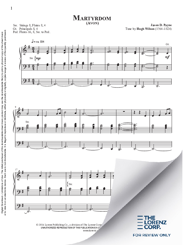 Preview image of GIA Publications organ sheet music for religious repertoire