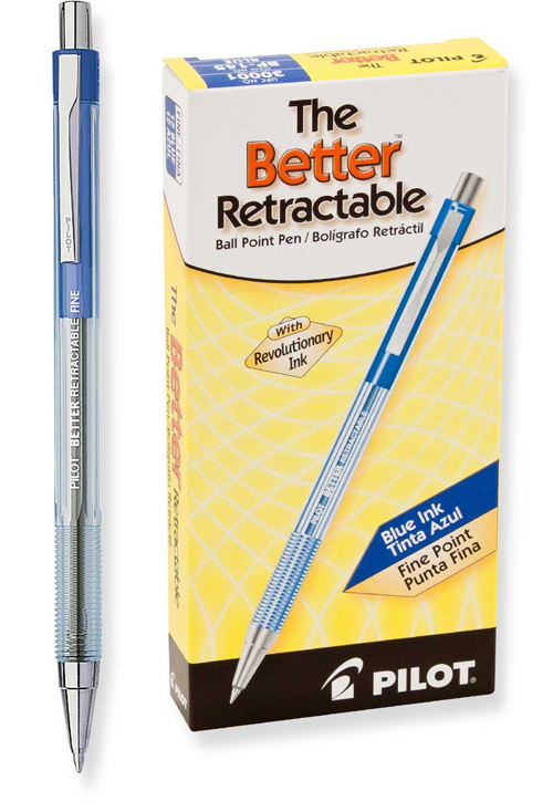 pilot better retractable fine point pen