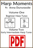 Harp Moments SERIES by Anna Dunwoodie <span class='red'>PDF Downloads</span>  - <span class='red'> <strong>Volume 2 PDF</strong></span> 