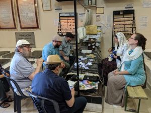 rabbi around a grave