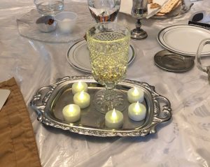 Rabbi Or Rose's seder table
