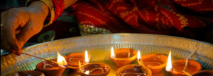 lighting candles