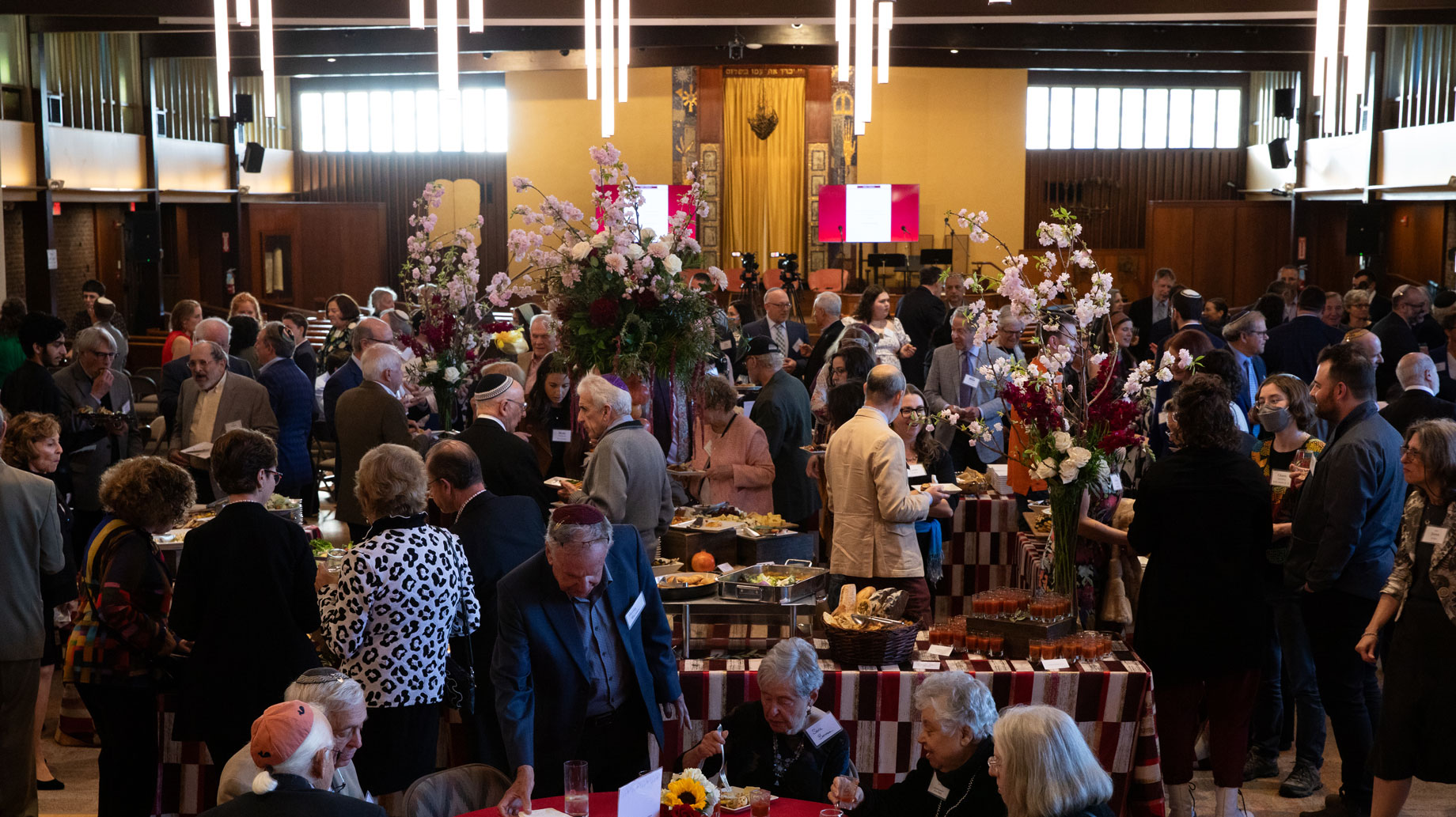 full room of guests