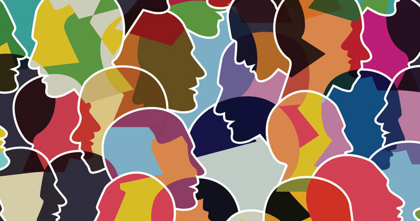 colorful illustration of profiles