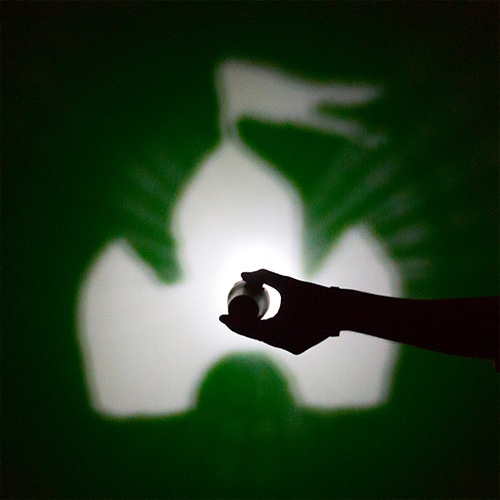 Golf ball shadow captured in small handheld 3D pen art! | stencil