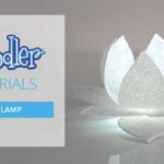 Close-up of white lotus: 3D pen art.