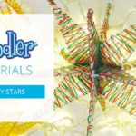 3D pen art: Close-up snowflake with holiday text overlay