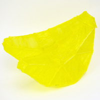 3D pen art: Half a fruit cut in half. | stencil