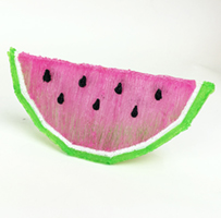3D pen art: Watermelon on table | stencil