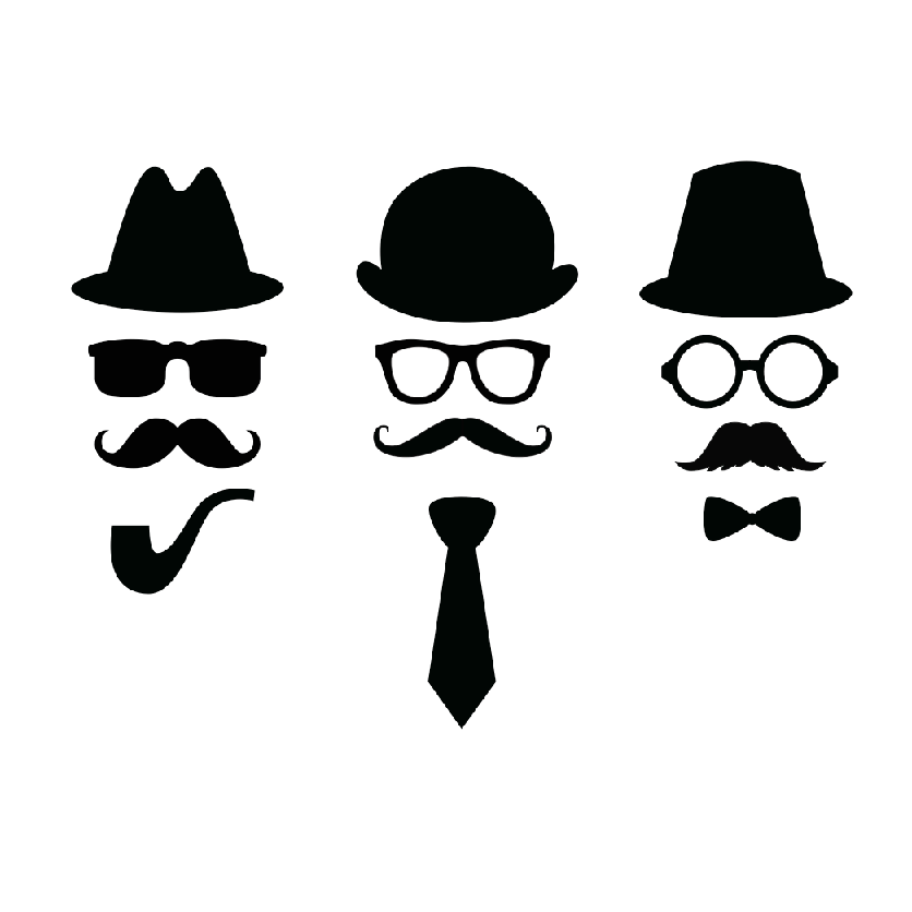 Hipster magnet: Silhouette hats in 3D pen art
