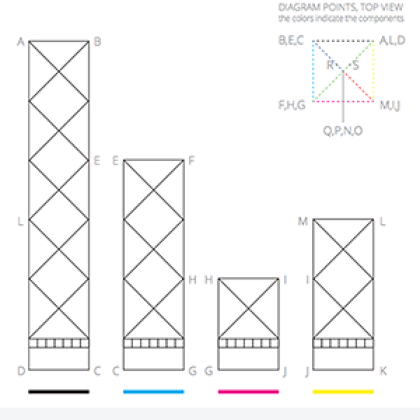 3D pen art stages: Bank Of China Tower in Hong Kong.