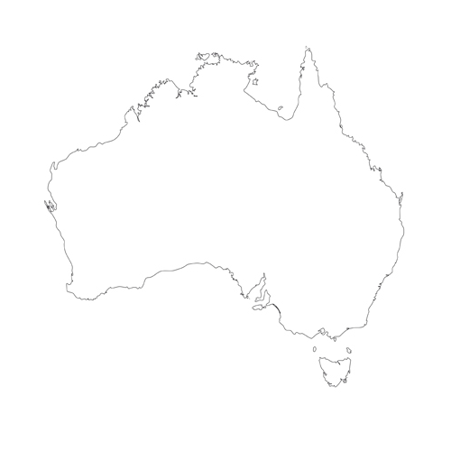 3Doodler: Australia map in stunning 3D pen art.