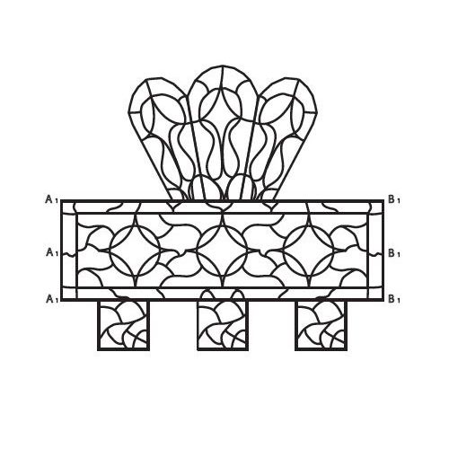 3D pen art: planter with flower inside | stencil