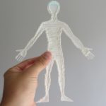 3D pen art: Man paper cut held by Figuretut