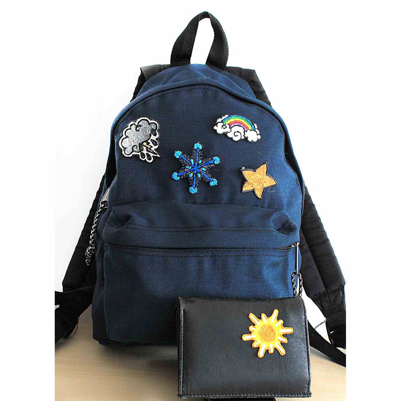 3D pen art: Backpack with patches and wallet | stencil