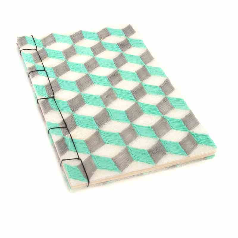 3D pen art on small green & grey notebook cover. | 3D Pen Template Stencil