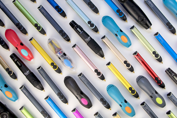 Vibrant assortment of 3D pens