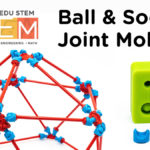 Close-up of 3D pen art: toy with ball and socket