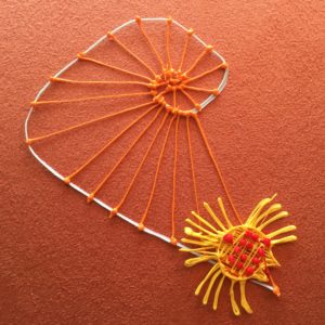 3D pen flower string art image.