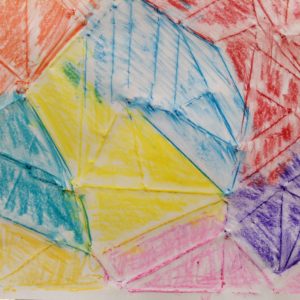 Colorful kite 3D drawing