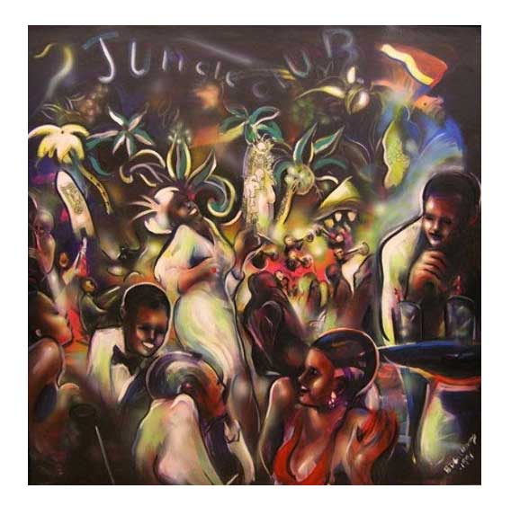 Group of people with woman in dress 3D pen art