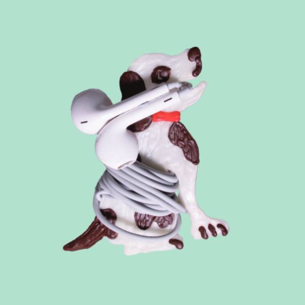 3D pen art: Dog with baseball bat on its back | stencil