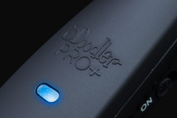 Cell phone with blue light 3D pen art