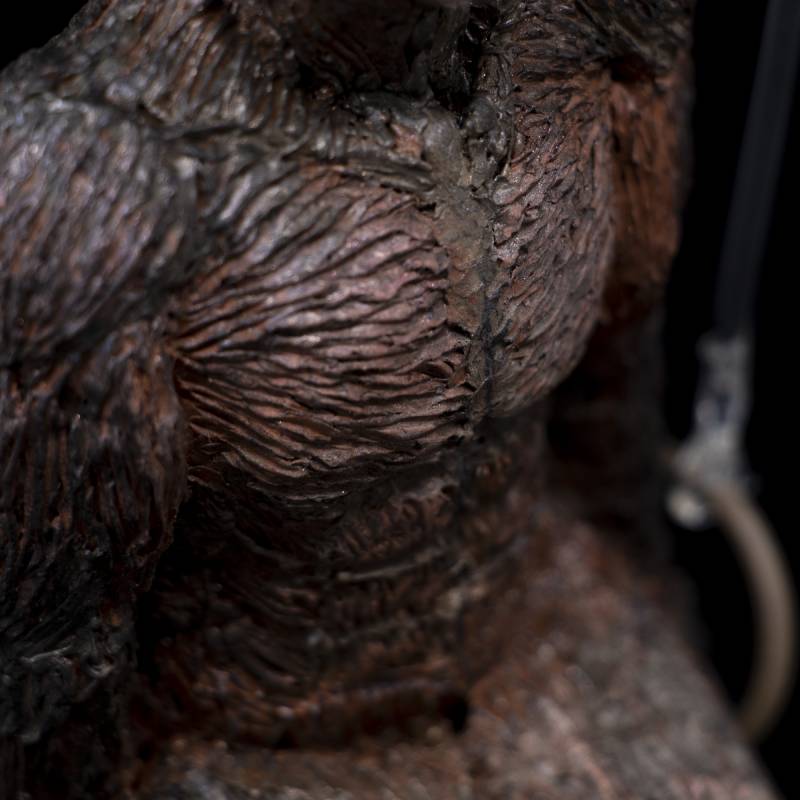 3D pen art: Statue of bear with leash