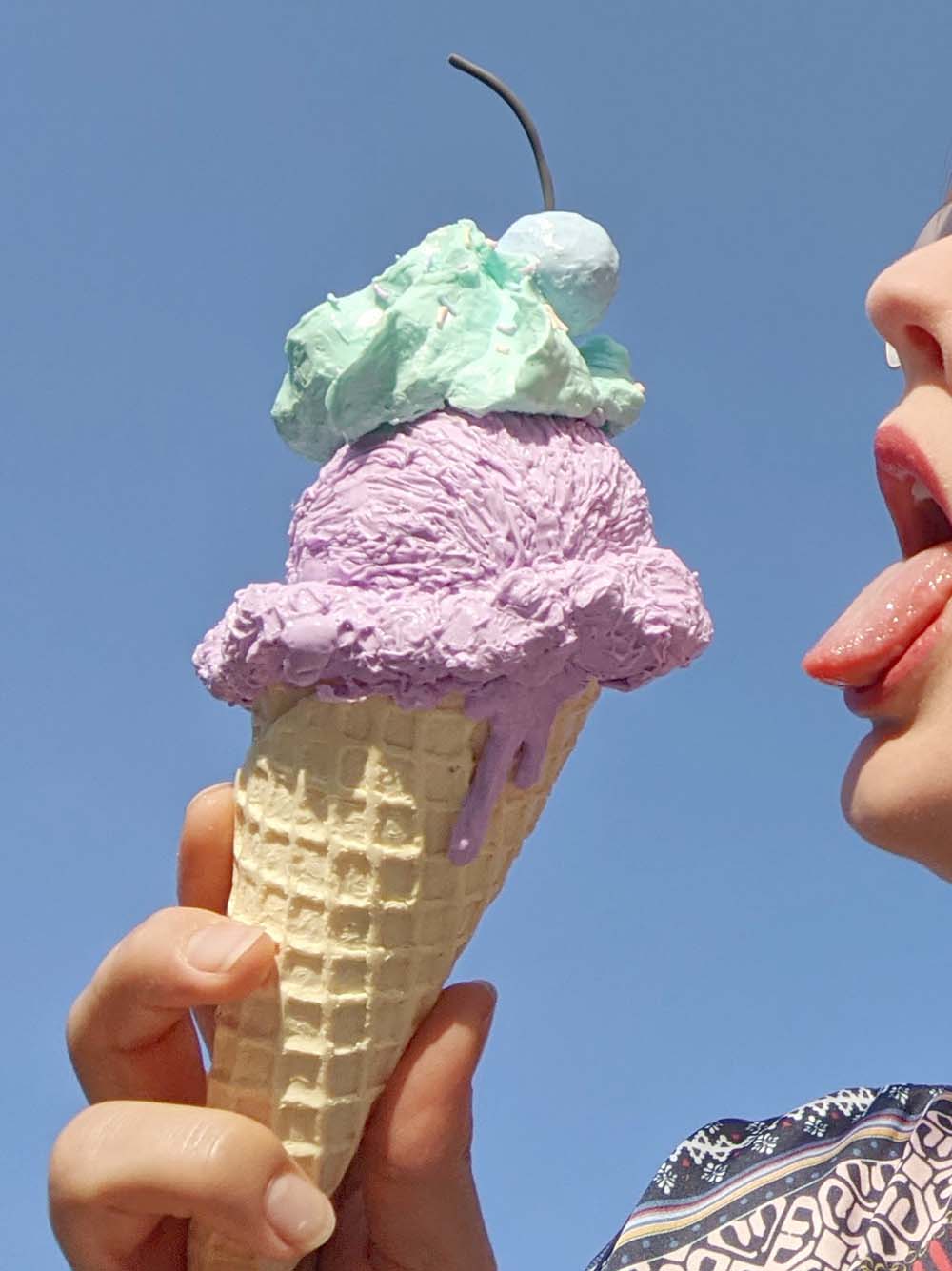 3Doodler art: Pxl araffe ice cream in cone