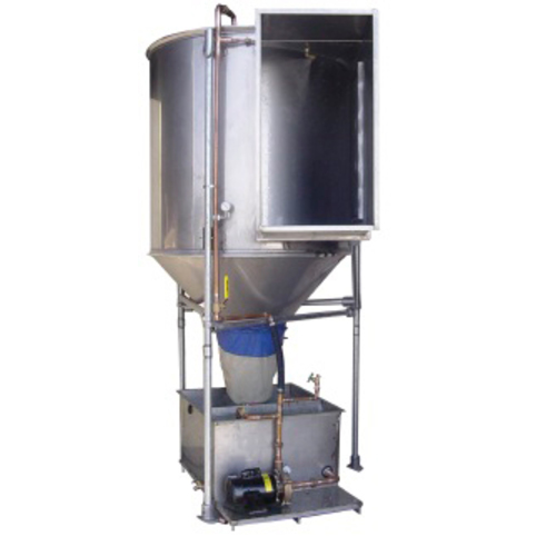 Colector de pelusa, fibra de vidrio, 15000 CFM, tipo húmedo