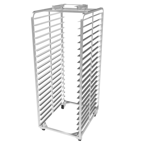 Carro portabandejas de acero inoxidable  para 40 bandejas para panadería de 450x650 mm